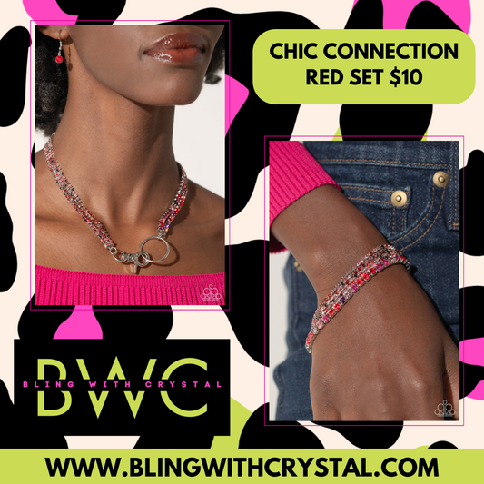 Paparazzi Chic Connection - Red Set