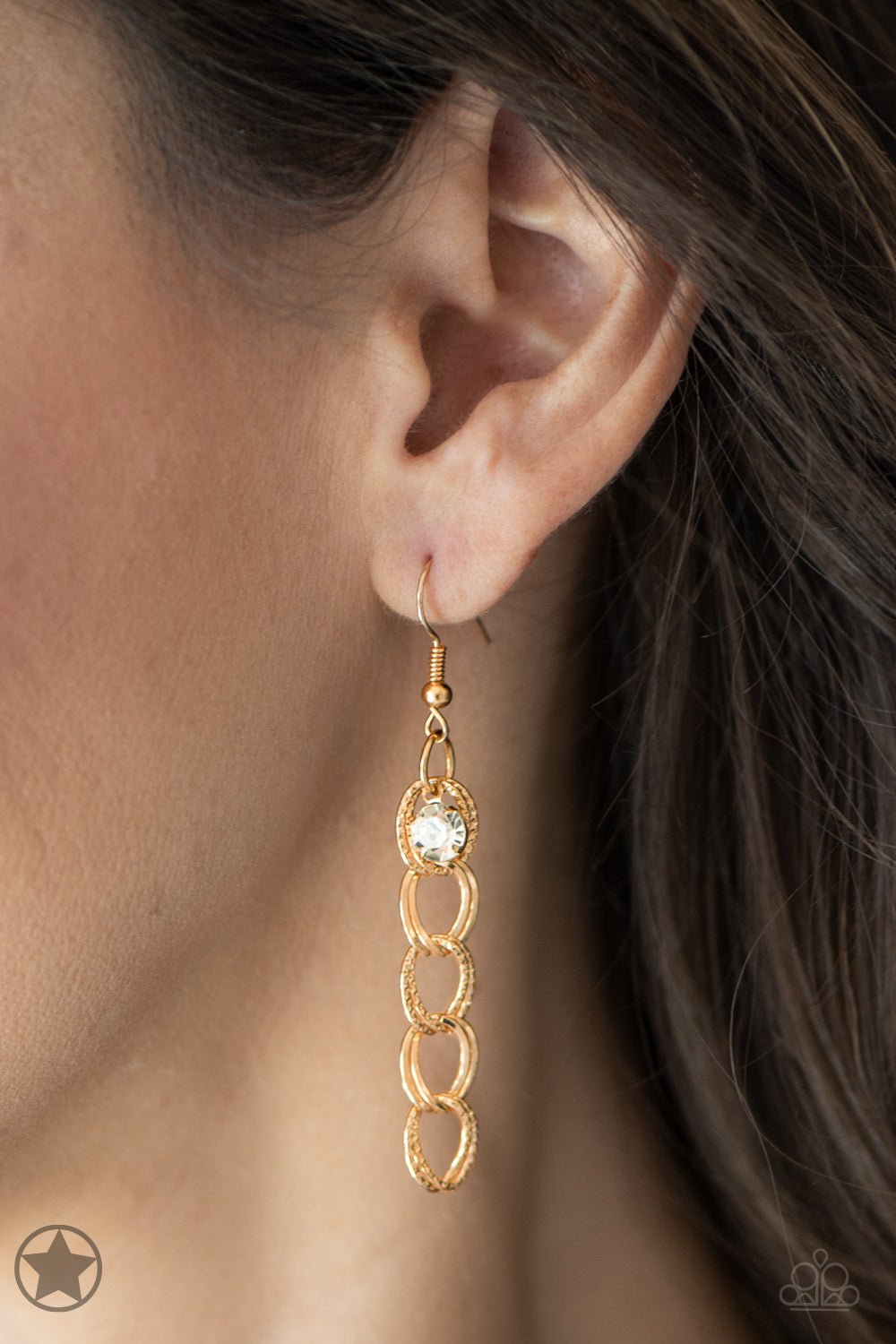 Fishing For Compliments - Gold - Bling With Crystal