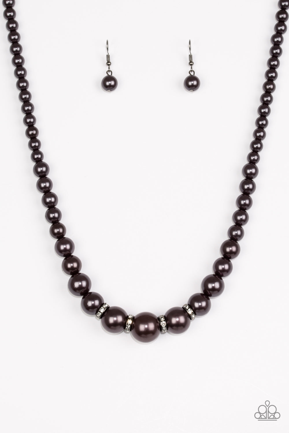 Party Pearls - Black - Bling With Crystal