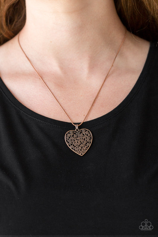 Look Into Your Heart - Copper - Bling With Crystal