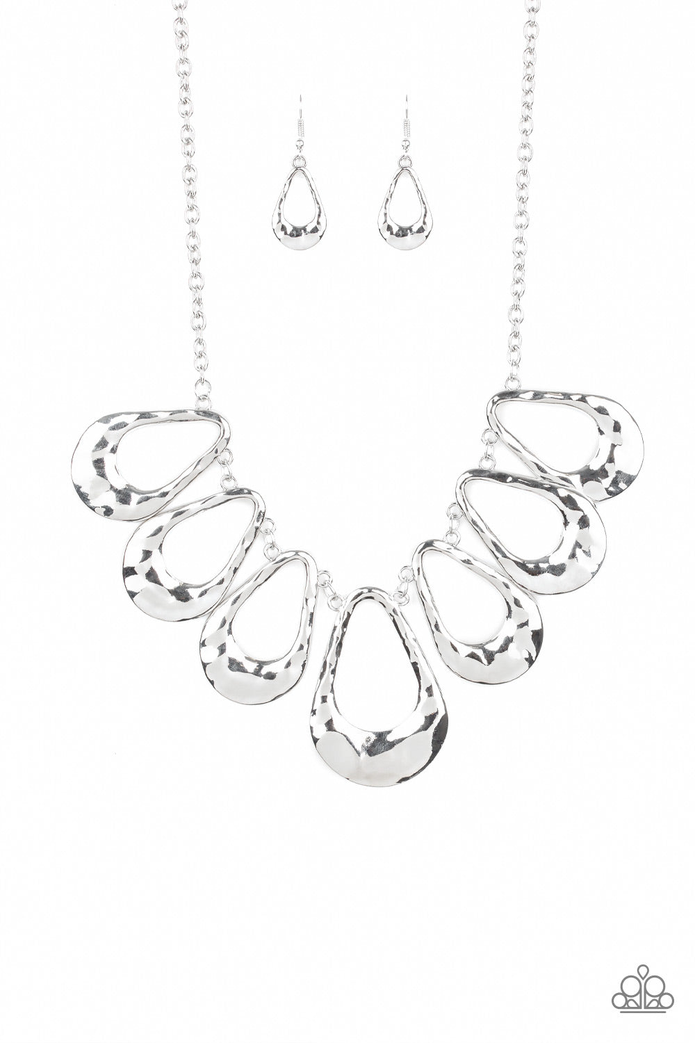Teardrop Envy - Silver - Bling With Crystal
