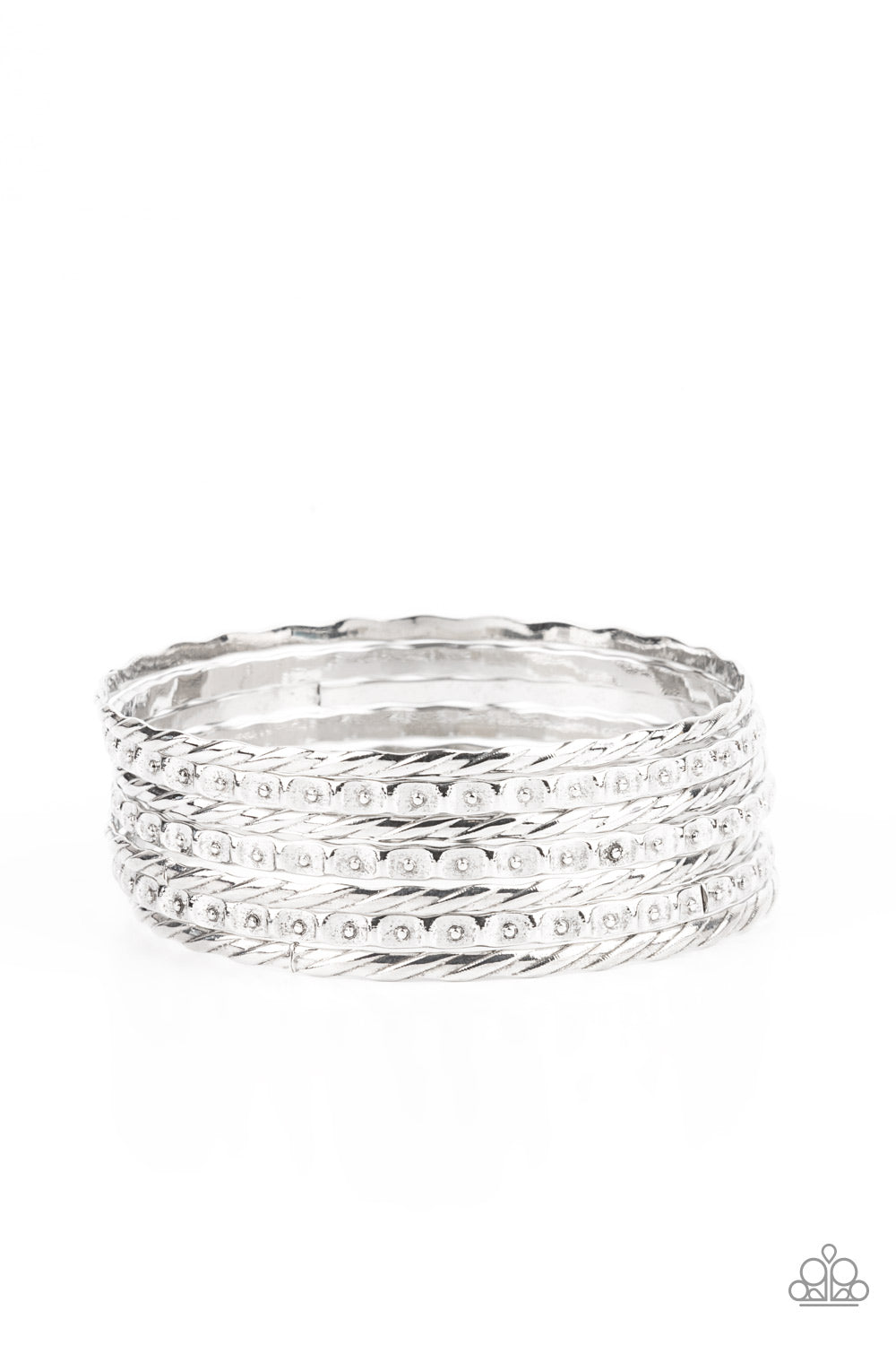 Back-To-Back Stacks - Silver ***COMING SOON*** - Bling With Crystal