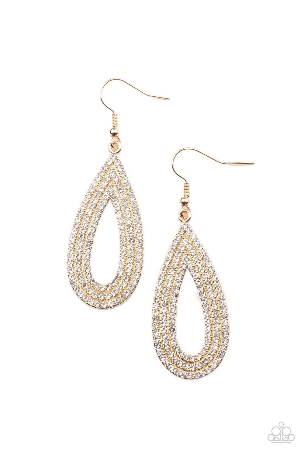 Exquisite Exaggeration - Gold - Bling With Crystal