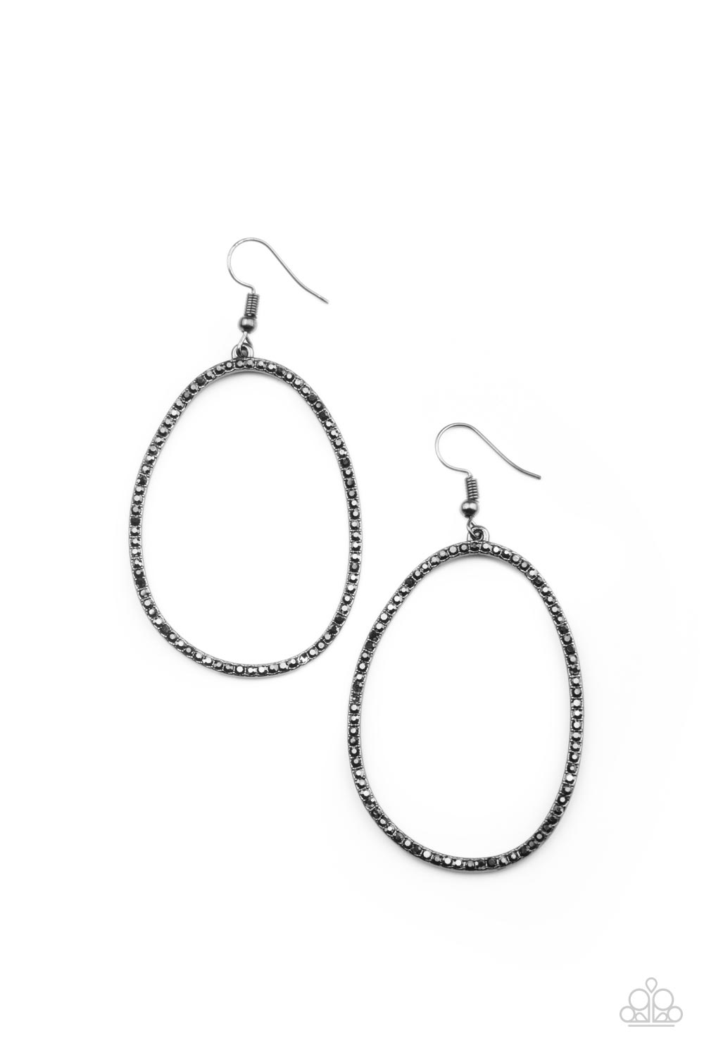 OVAL-ruled! - Black - Bling With Crystal