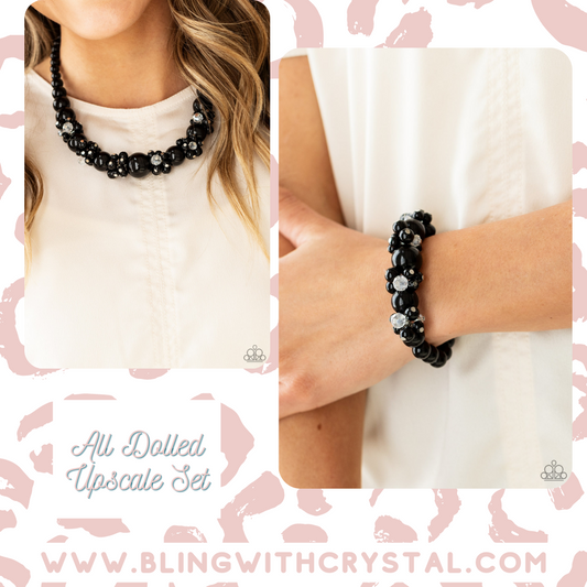 All Dolled UPSCALE - Black Set ***COMING SOON*** - Bling With Crystal